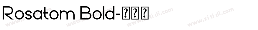 Rosatom Bold字体转换